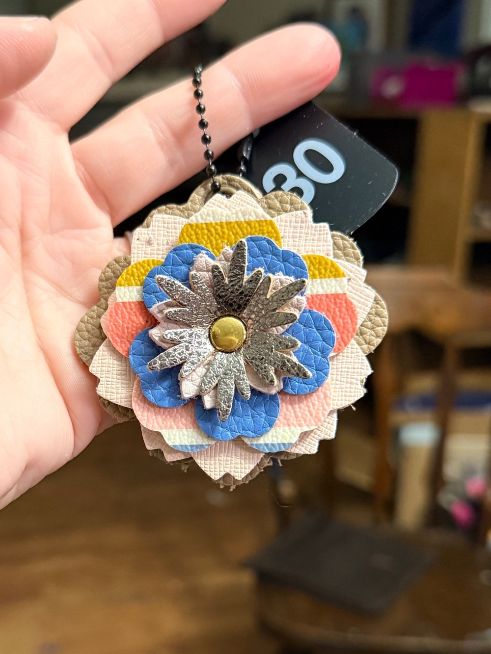 Handmade Floral Bag Charm